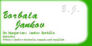 borbala jankov business card